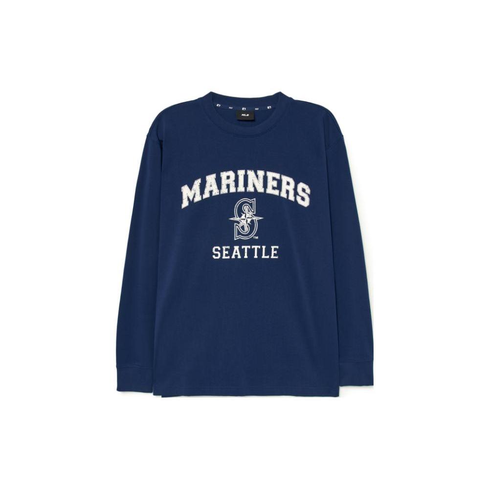 MLB T Shirts Unisex Blue Crew Neck Moderate Straight Fit 3ATSV0134-52NYS XL