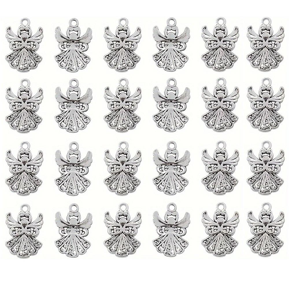 

3/12/24 шт. Подвеска-шарм в виде ангела из сплава, тибетский кулон, изготовление ювелирных изделий оптом, серьги, ожерелья, браслеты, поделки своими руками 24pcs