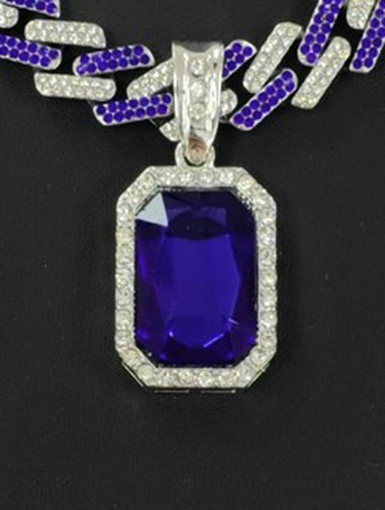 

Unisex European & American Gemstone Clavicle Chain Necklace