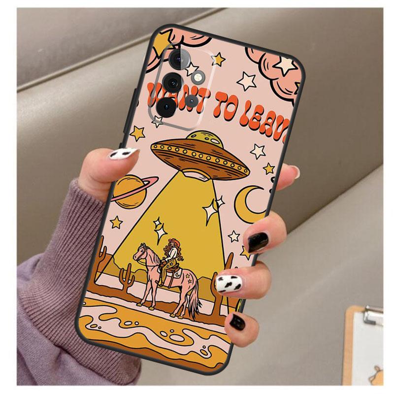 Space Cowgirl Case For Samsung Galaxy A13 A33 A53 A73 A14 A24 A34 A54 A72 A52 A32 A22 A12 A51 A71 A15 A25