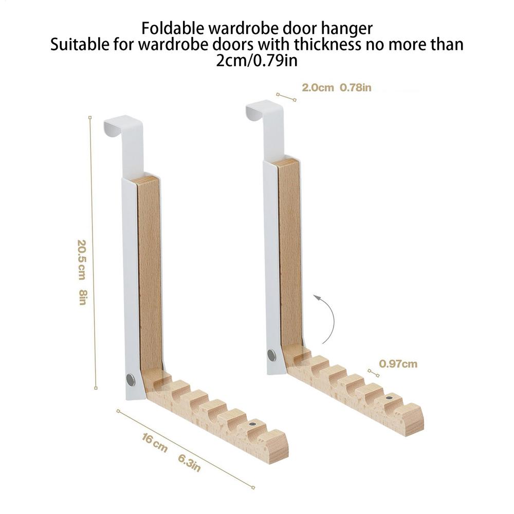 Haczyk na drzwi Składany metalowy przenośny wieszak Wytrzymały wieszak na ubrania na drzwi na płaszcze szaliki klucze pranie sypialnia akademik salon