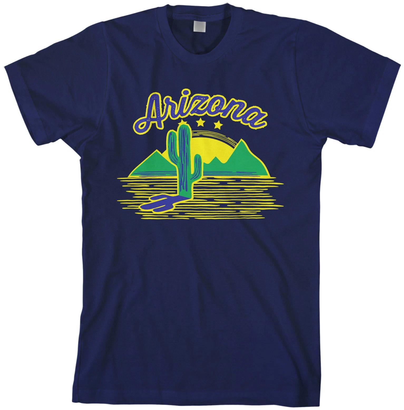 Arizona Cactus Men s T shirt US State Pride Desert Plant L