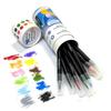 12 Farben Aquarell Pinselstifte Set - Flexible Spitze, Inklusive Wasserpinsel & Reiseetui