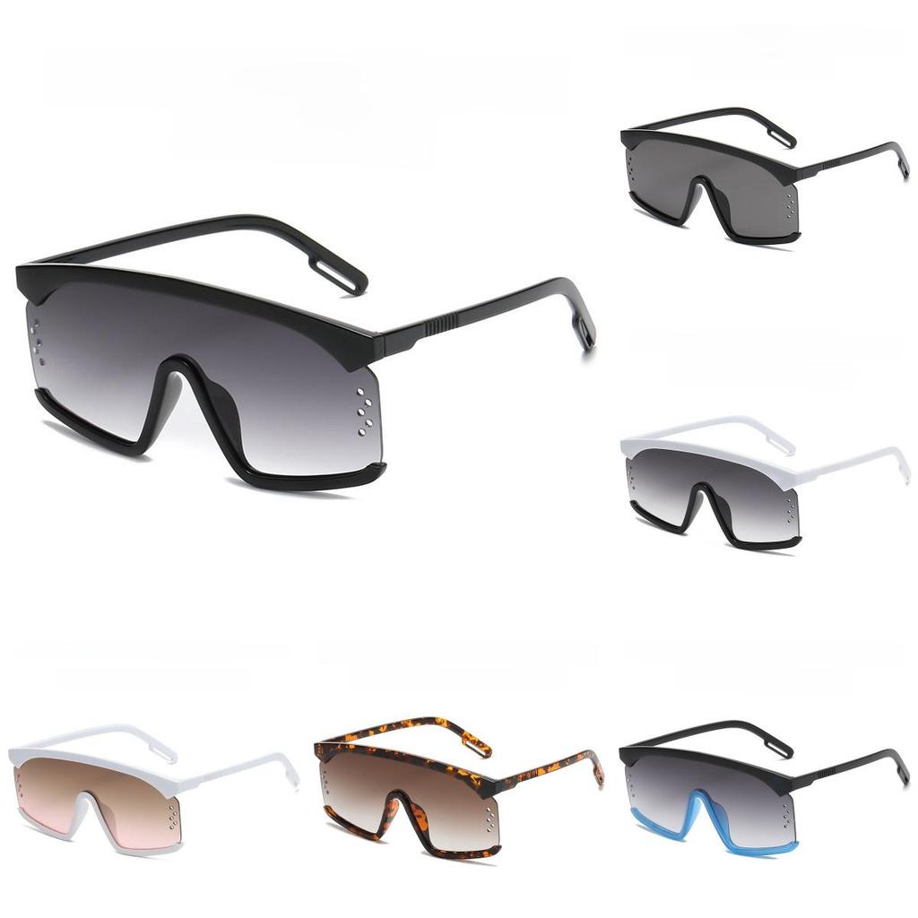 Vintage Retro Large Frame Sunglasses With Gradient Ocean Lenses For Women Summer Fashion