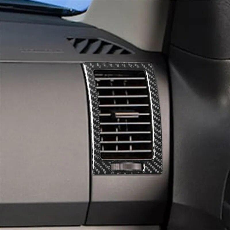 Car Accessories Carbon Fiber Central Control Decorative Panel Strip Sticker Fits Toyota Tundra 2007-2013