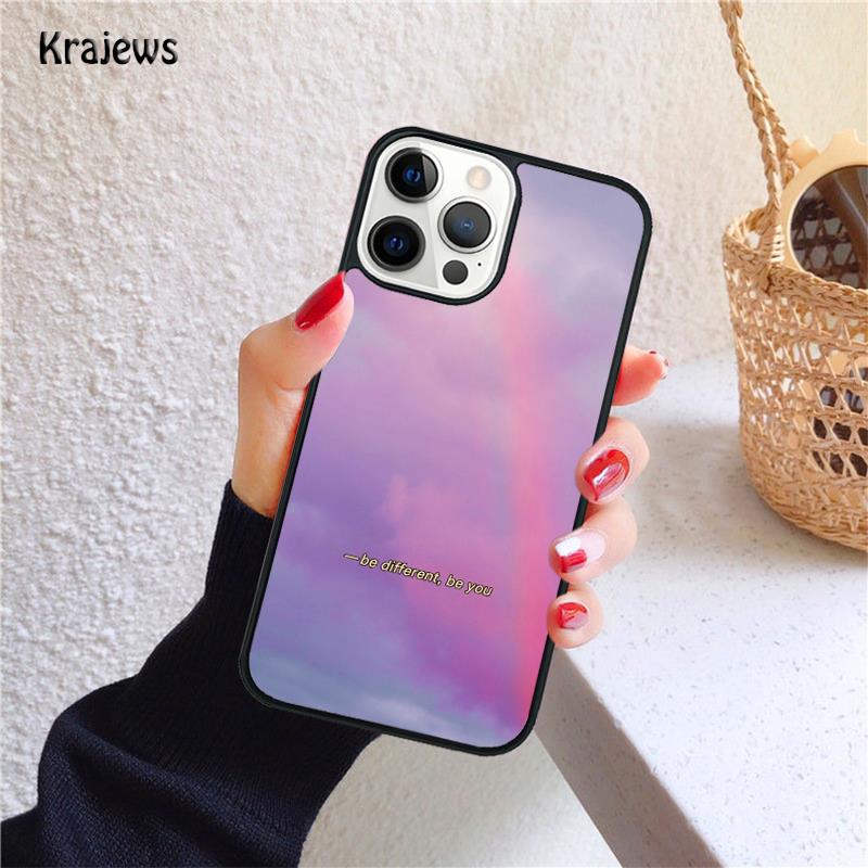 minimalist pastel goodvibes heart neon Soft Phone Case For iPhone 17 Air 16 15 14 Max Plus 11 12 13 Pro Max Phone Fundas
