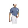 adidas Round Neck Striped Logo Printed Short Sleeve T-Shirt Men Tops Blue IN9054