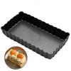 Rectangular Cake Baking Pan Non-Stick Removable Bottom Flan Pan Molds Bakeware Template Dishes Tart Pan Pie Pizza Cake Pans