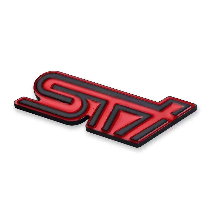 Custom STI Car Emblem Decorative Grille Badge Metal Rear Tail Decal For Subaru Forester impreza Outback Legacy Tribecacar WRC X1