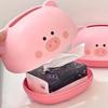 Cute Shaped Tissue Box Holder Durable Plastic Multi-Functional Desktop Organizer For Home & Commercial Use
