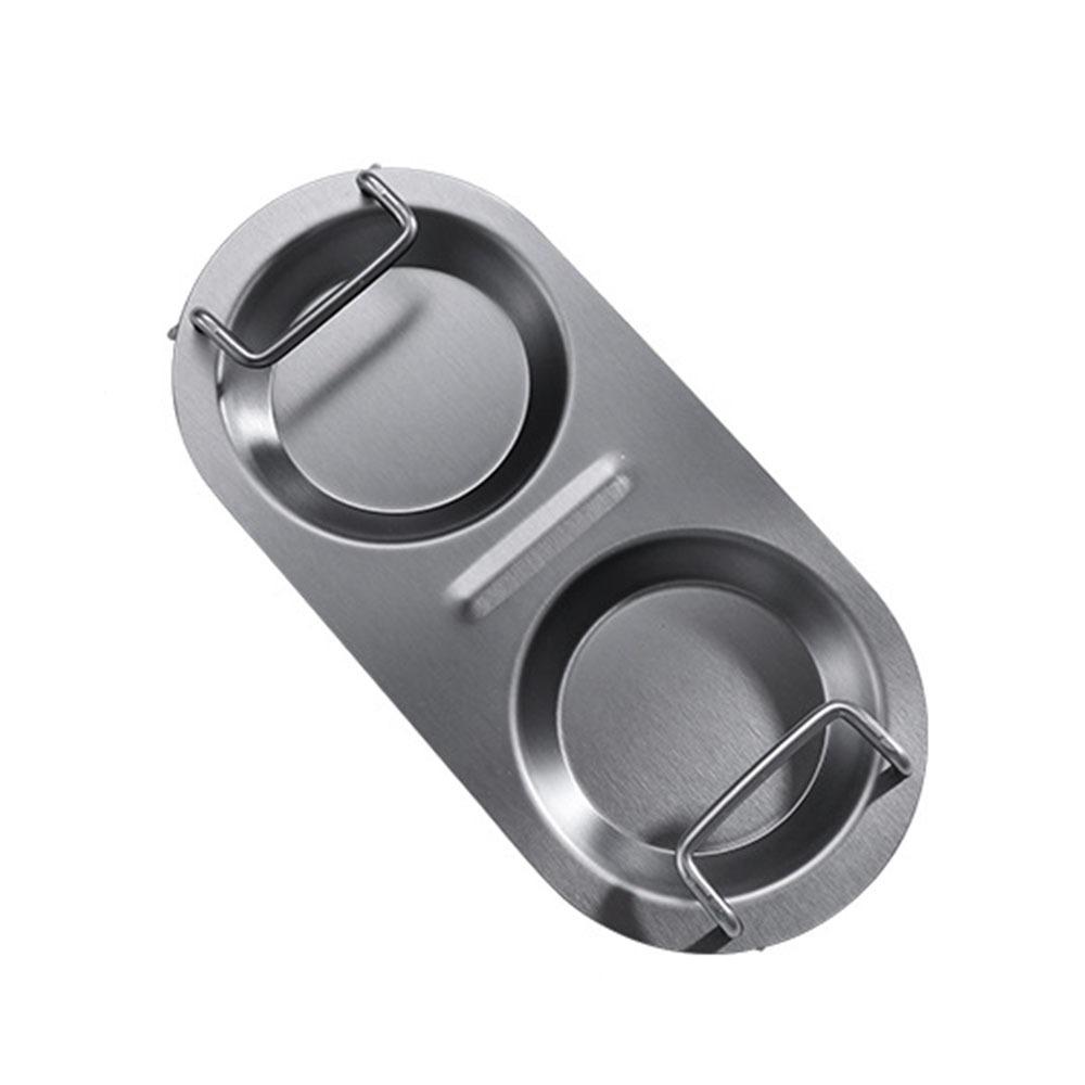 Stainless Steel Colander Storage Rack Double Hole Spoon Rest Serving Spoon Rack  Tableware