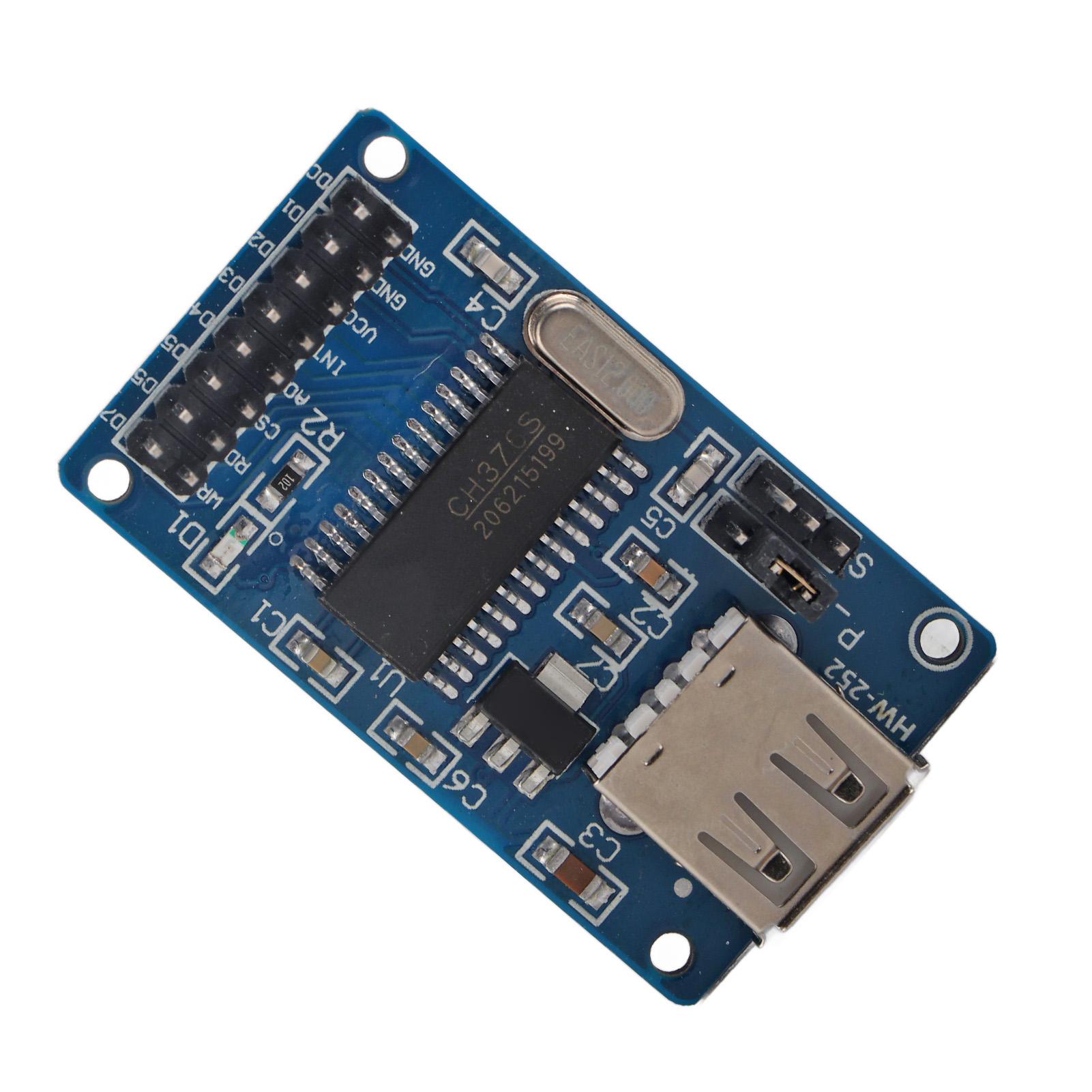 

HW 252A CH376 U Disk USB Module Support 8 bit Parallel Port Asynchronous Serial Port