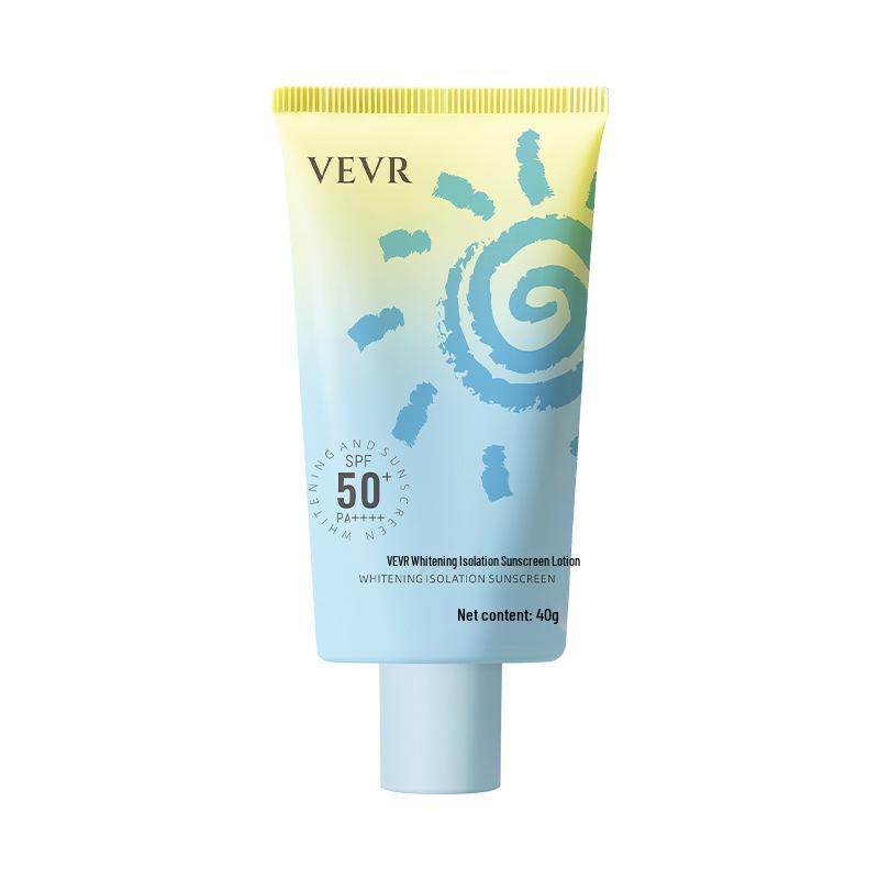 VEVR 3-in-1 Whitening Isolation Sunscreen: 40g, Waterproof, Sweatproof, Long-lasting VEVR Whitening Isolation Sunscreen