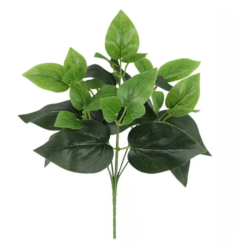 Artificial Philodendron Leaf Bundle — Fresh Greenery Decorative Branches and Leaves Home & Office Floral Arrangement Accessory