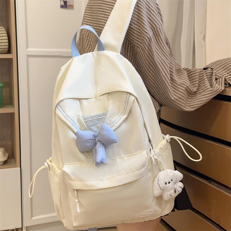 Student Schoolbag Women's Bow Backpack