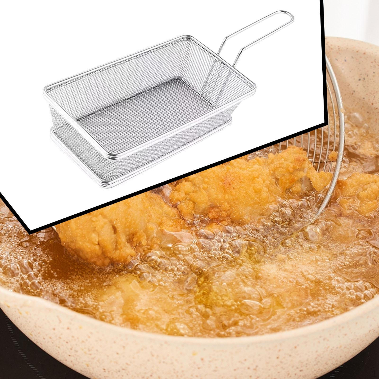 

Корзина для фритюрницы из нержавеющей стали для хрустящих деликатесов A