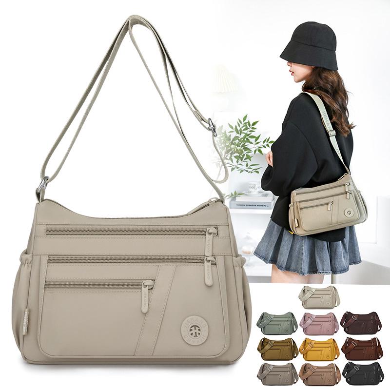 Tide Women's Nylon Crossbody Bag: Large Capacity, Lightweight, Autumn 2025 Mommy Shoulder Bag