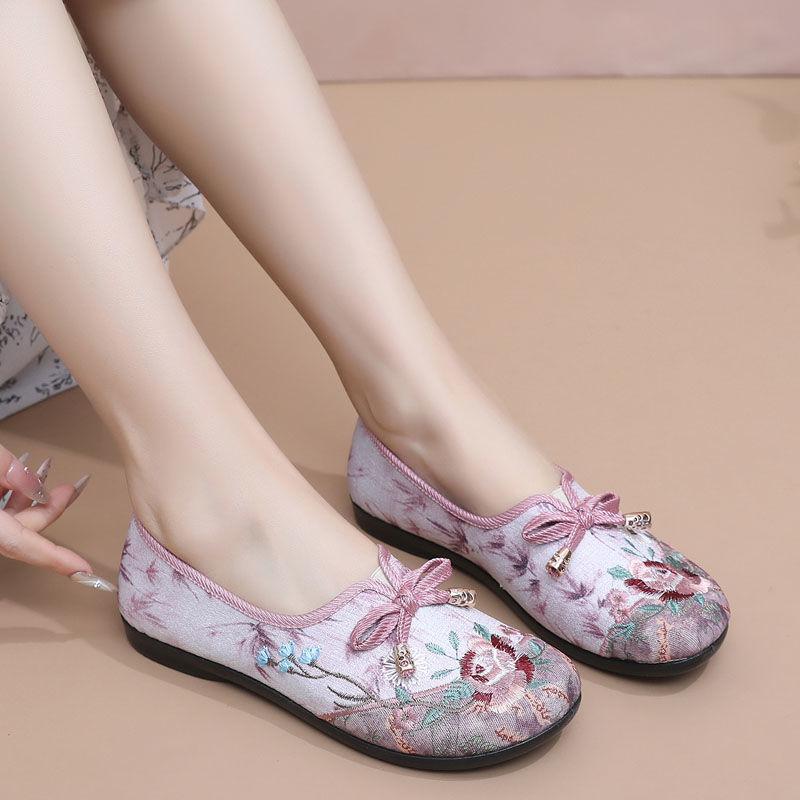 Mode Flache Sommer Damen Schuhe mit Schleife Rosa Damen Schuhe Slipper Harajuku Modedesign Japanischer 2000er Stil Lässig Günstig Heiß XL