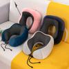 Almohadas de espuma con memoria en forma de U para el cuello, almohada de viaje suave, almohada de masaje para el cuello, almohada de avión para dormir, ropa de cama para el cuidado de la salud Cervical