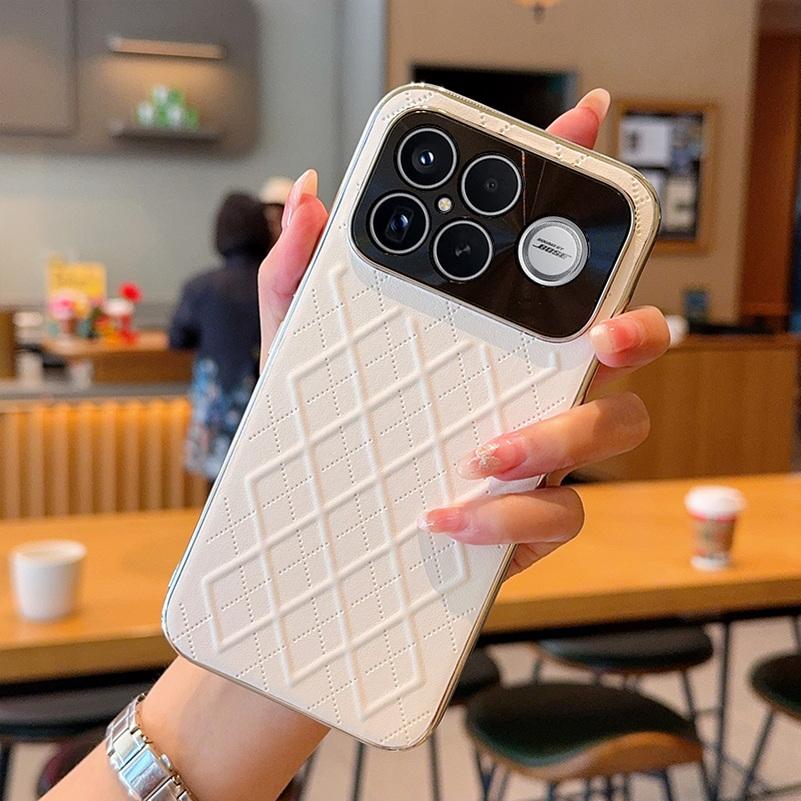 

Prismatic Plain Leather Case For Poco F8 Ultra POCO F8 Pro Slim Lens Protection Cover Poco F8 ultra