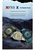 OFNS Men's Waterproof Octagonal Quartz Wristwatch with Large Dial & Three-Eye Six-Hand Design