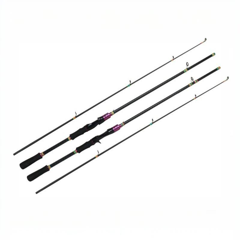 Spinning Casting Dual Use Fishing Rod 1.65m 2 Section Fiberglass Lure Tackle for Beginner and Pro Anglers
