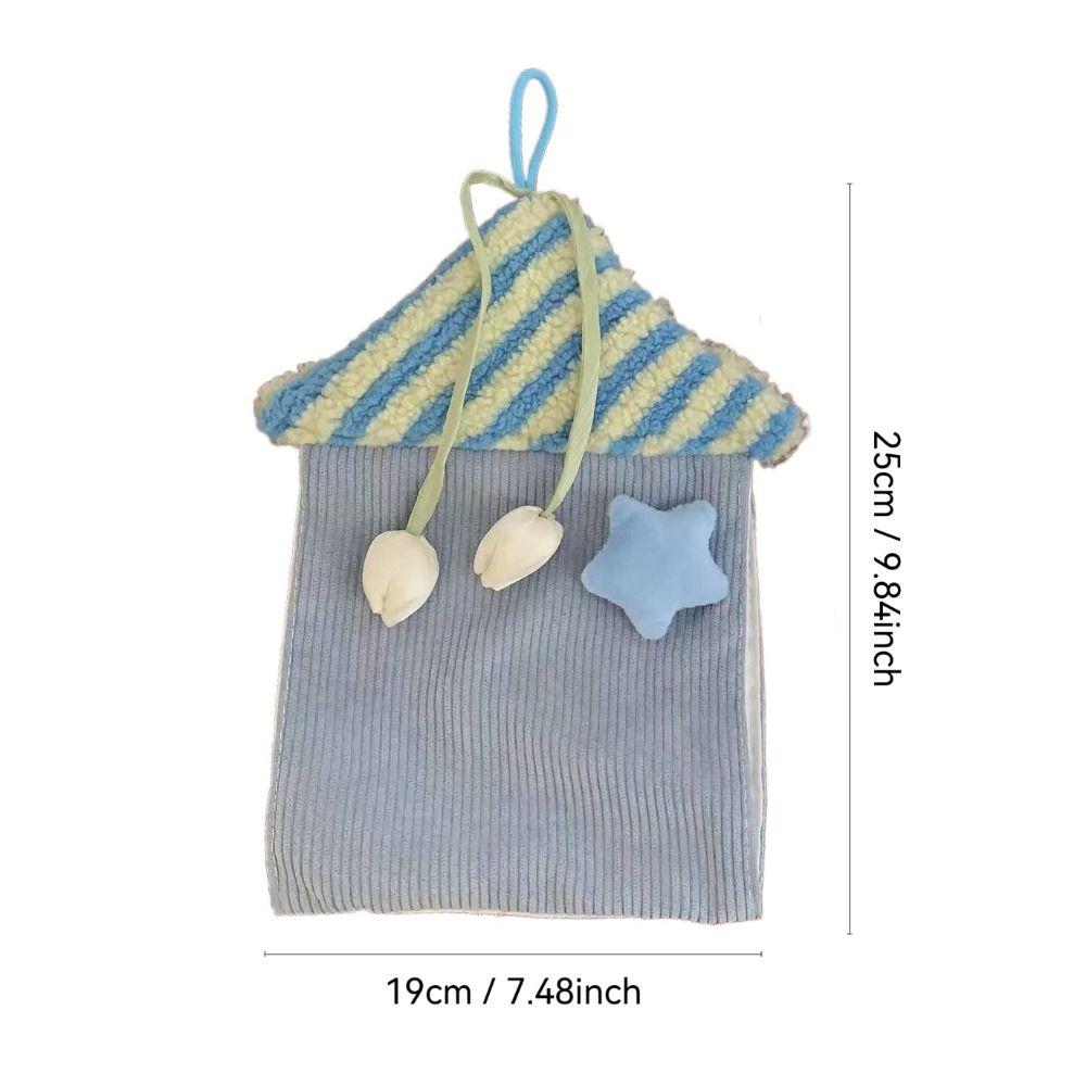 Space Saving Tissue Holder House Shape Tissue Box Cute Tissue Bag
