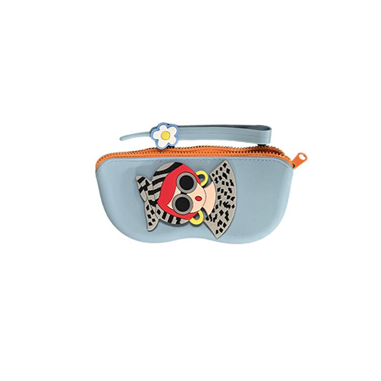 1Pc New Silicone Glasses Bag Portable Fashion DIY Sunglasses Sunglasses Protection Glasses Case Hanging Bag Glasses Bag