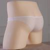 Mini-Beutel Unterwäsche Herren Sexy Eis-Seide Nahtlose Slips Atmungsaktiv Glatte Slips Weiche Mikro-Bikini-Slips Durchsichtige Unterhosen