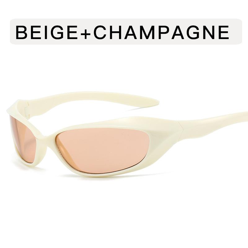 Punk Style Women's Sun Glasses Y2K Stylish Anti-reflective Designer Sunglasses Woman Stage Performance Men Sunglass