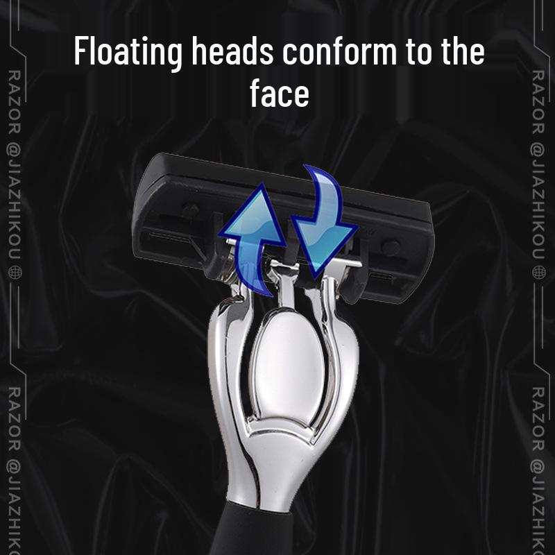Seven-Layer Manual Razor with 7-Blade Head - Accessories Included