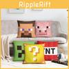 Minecraft Pillowcase Sofa Cushion Cover Bright Colorful Garden Decor Featuring Steve And Creeper