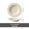 WUHE Ceramic Pearl Dot 8-inch Deep Plates - Set of 5