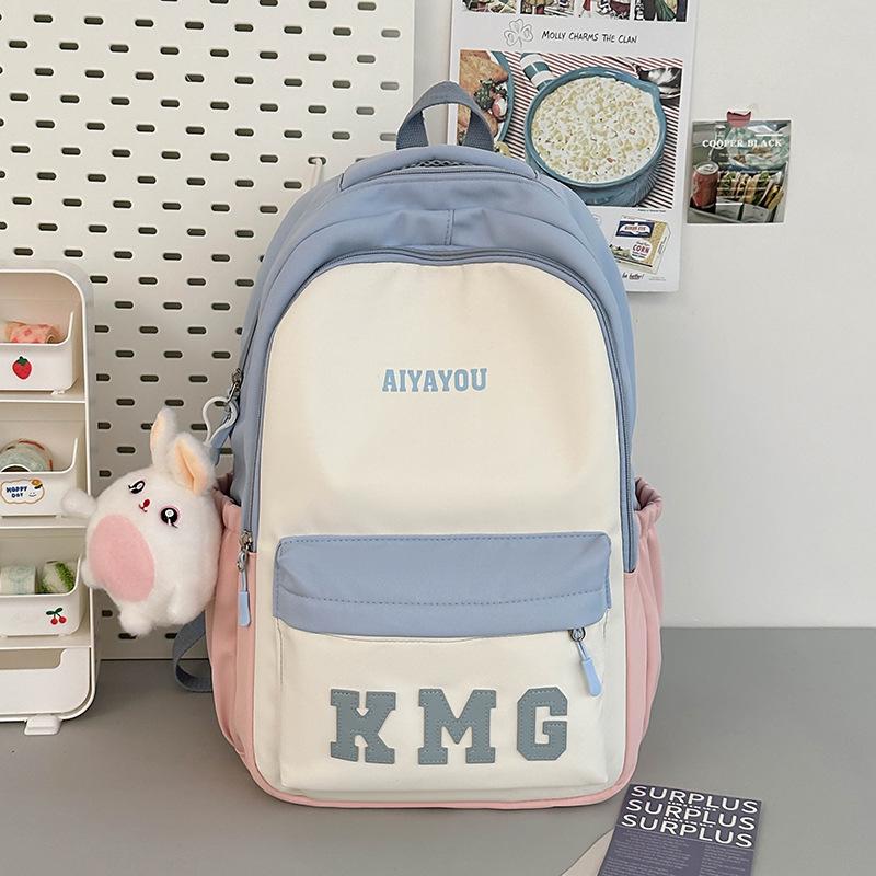 School bag new middle and high school student school bag popular letter campus backpack leisure large capacity computer backpack tide