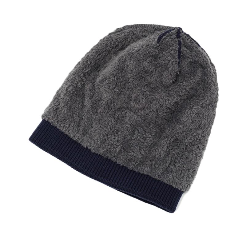 Herren Herbst Winter Samt Warm Winddicht Wollmütze Outdoor Radfahren Ohrenschutz Dicke Strickmütze