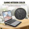 Laptop Fan Cooling Pad with Big Fans, Portable Laptop Cooling Fan with 2 In 1 USB Port, Blue LED Light, Adjustable Stand