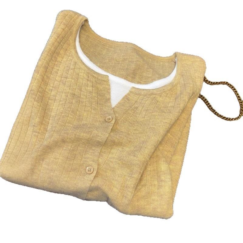 Knitted Sweater Women's Autumn and Winter New Popular Sweater Fake Two Pieces Wear Long-sleeved Top