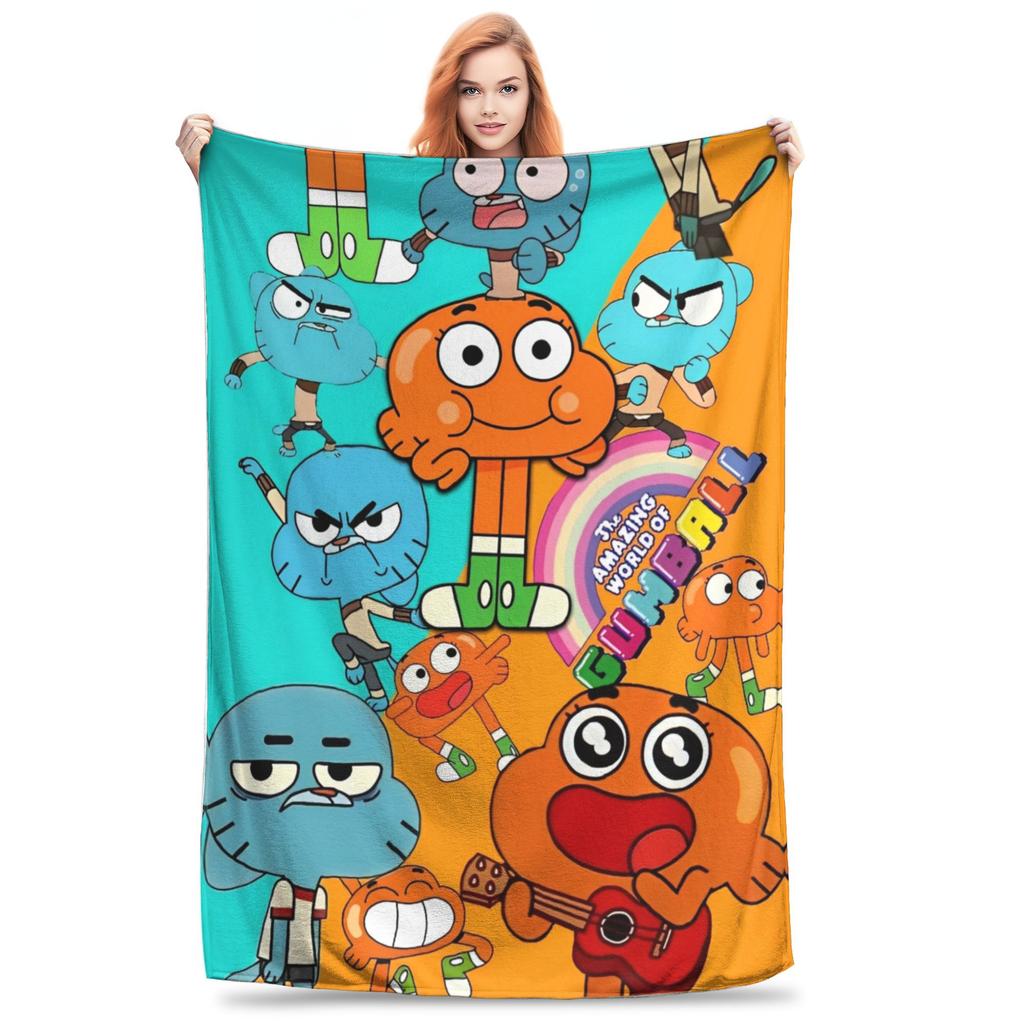 Kaugummigesicht Cartoon Decken Fleece Weiche Kuscheldecke für Draußen Reisen Bettteppich