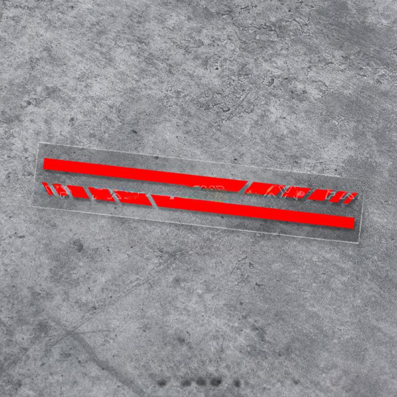 

Спортивные наклейки на мотоциклы, украшения для топливного бака и шлема, водонепроницаемые виниловые наклейки на зеркало заднего вида автомобиля, аксессуары для автомобиля 22cm. 0.7CM красный