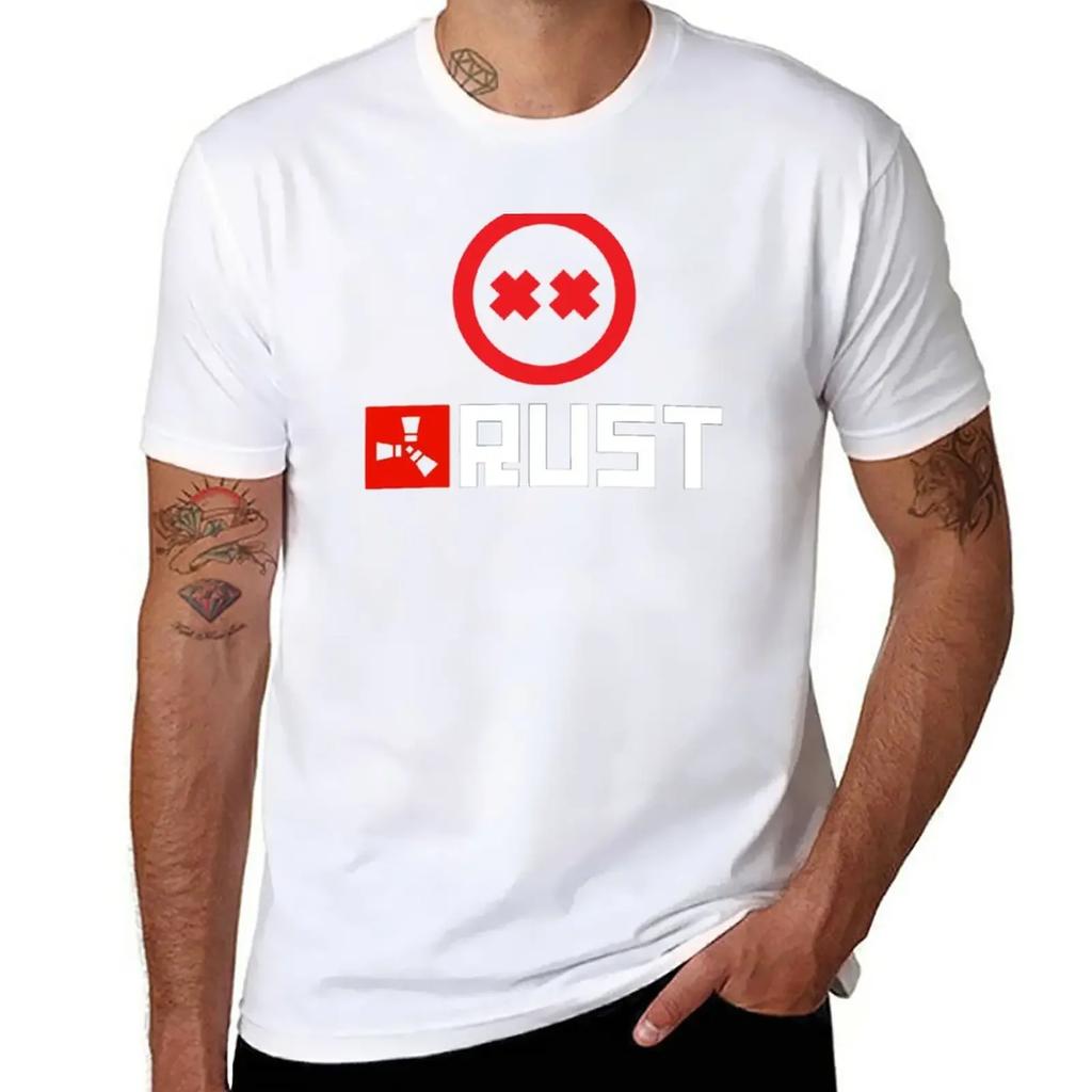 Rust Game Logo T-Shirt plain anime tops plain t shirts