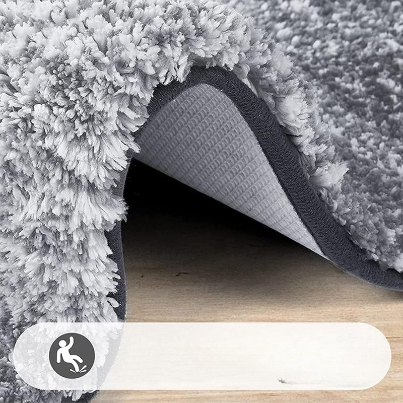 Thickened Carpet Bathroom Cashmere Mat Bath Non-slip Carpets In Wash Basin Bathtub Side Floor Rug Shower Room Doormat Memory Foam 3D Pad