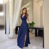 European and American Women's Clothing European and American Summer Solid Color Extended Evening Dress Dress
