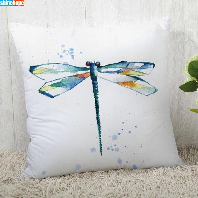 Dragonfly Pillowcase  Modern Home Living Room Decoration