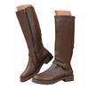 Women's Fashion Casual Retro Belt Side Zipper High Top Mid Calm Boots Glitter Rain Boots for Women Mid Calf