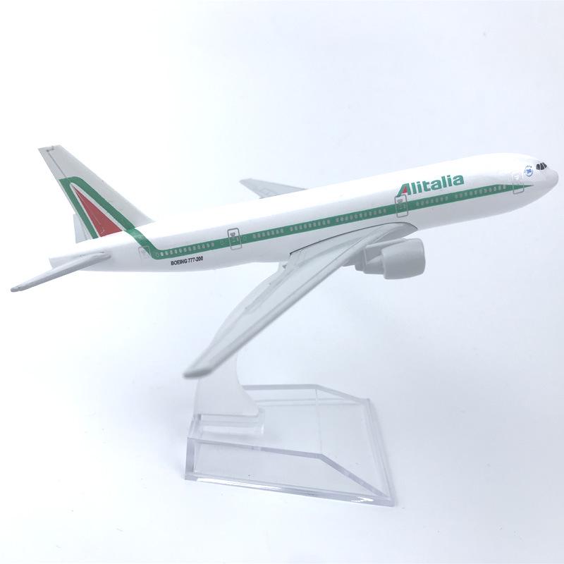 

16CM Alloy Aircraft Model Italy 777 Collectible With Landing Gear Children s Toy Gift
