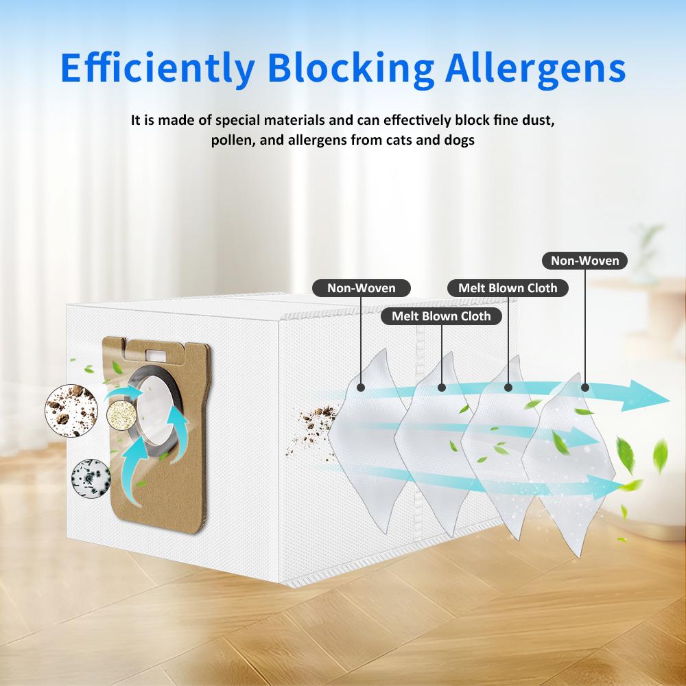 Mop Cloth Dust Bag Compatible For JONR P20 PRO For JONR T5 Pro Robot Vacuum Cleaner Accessory Part Replacement Accessories Parts