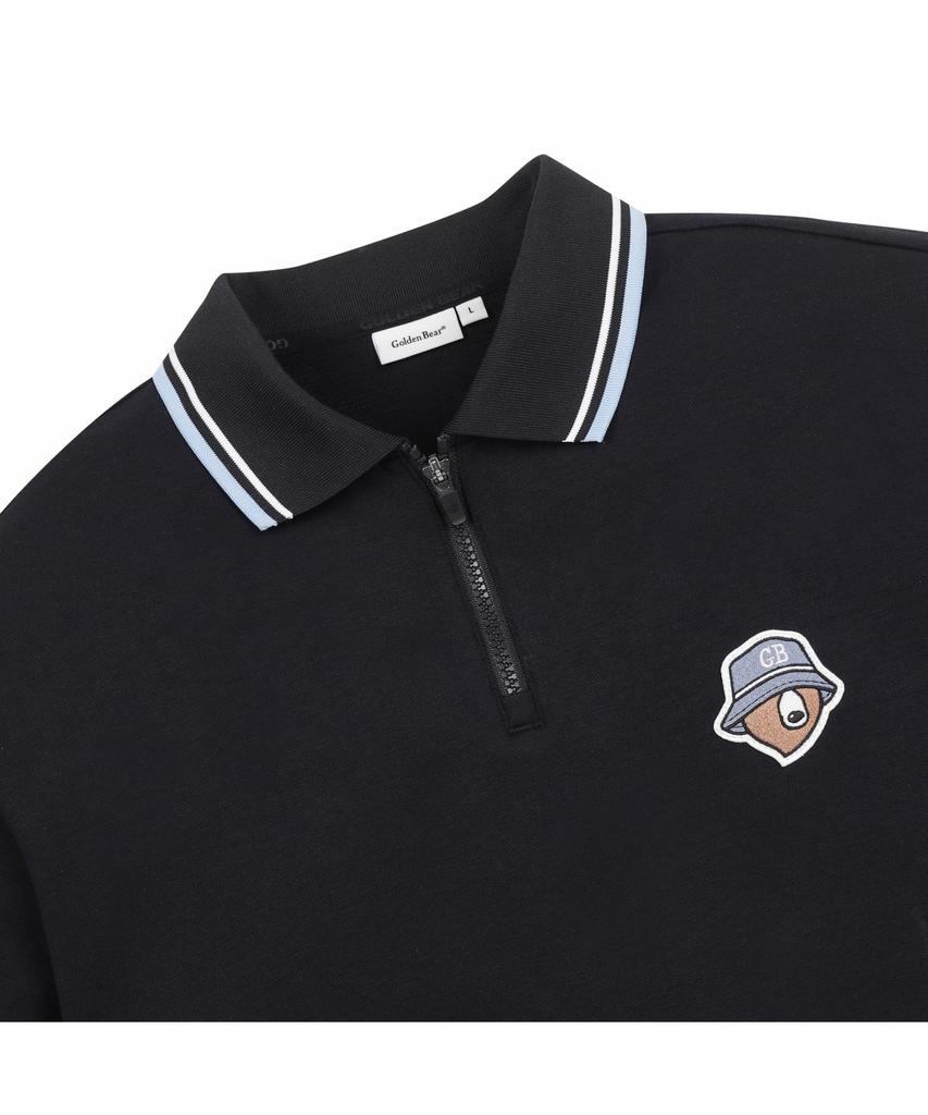 Goldeunbeeo (M) Essential Collar Soft-Touch Sweatshirt G4Tam26261Bkx