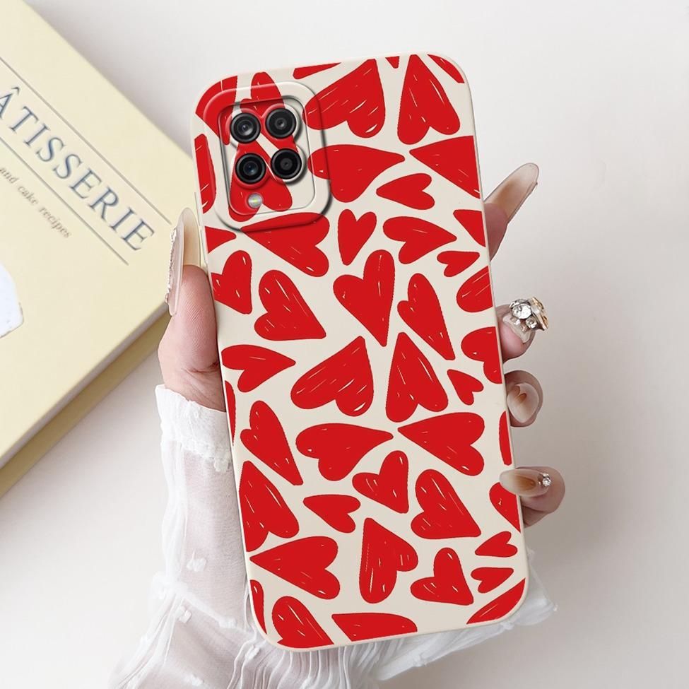 Funda For Samsung A12 Case A125F Silicone Cute Kawaii Luxury Fashion Flowers Cover For Samsung Galaxy A12 Phone Case Shockproof