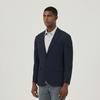 Ferraromilano Lightweight Rib Knit Seersack Jacket Navy (Am0Fozc20449)