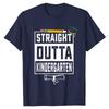 Straight Outta Kindergarten Pencil Class of 2026 Graduation TShirt for Boys Girls Students Schoolwear Clothing Graphic Tee Tops